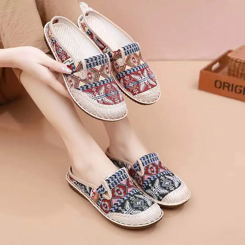 

2023 Women Casual Shoes Fashion Flat Loafers Women Comfortable Canvas Walking Shoes Sneakers Summer
