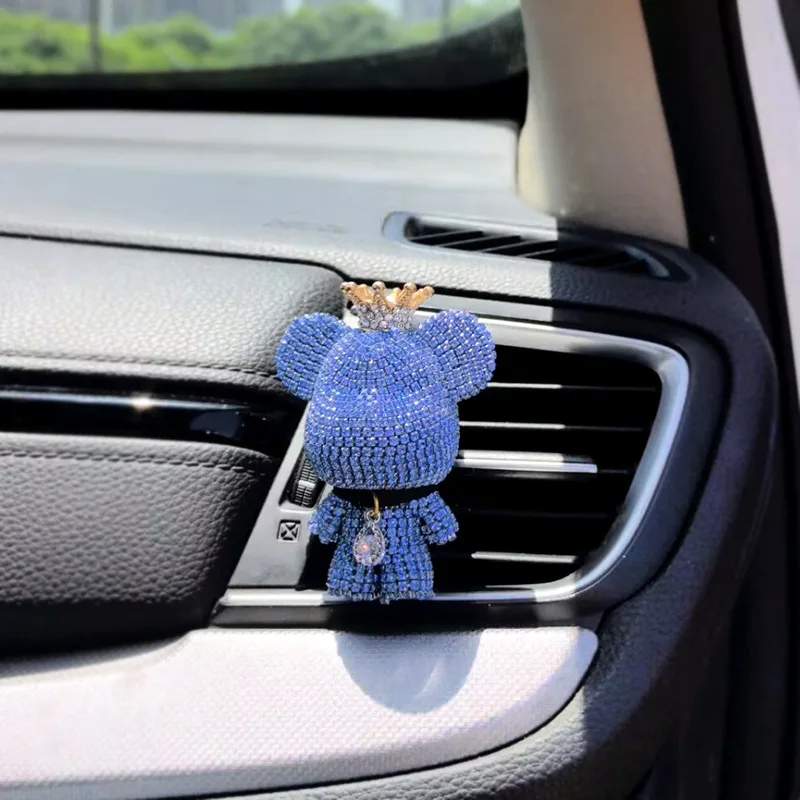 

Корона с бриллиантами, милый медведь, автомобильный аромат, парфюмерный зажим, воздуховыпускное отверстие, аромат, освежитель воздуха, украшения, аксессуары, ароматерапия