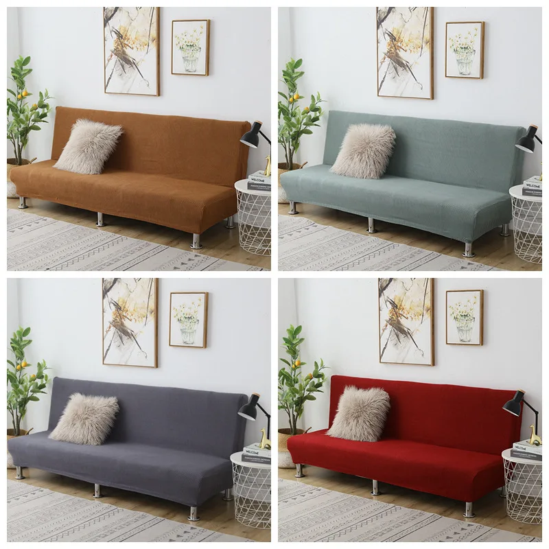 

2022 Four Seasons Armless Sofa Cover All-Inclusive Elastic Universal Sofa Cover Full Cover Sofa Cover Simple