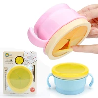 baby feeding stuff plastic snack catcher double handle snack cup jar bowl food storage dishes spill proof biscuits container box