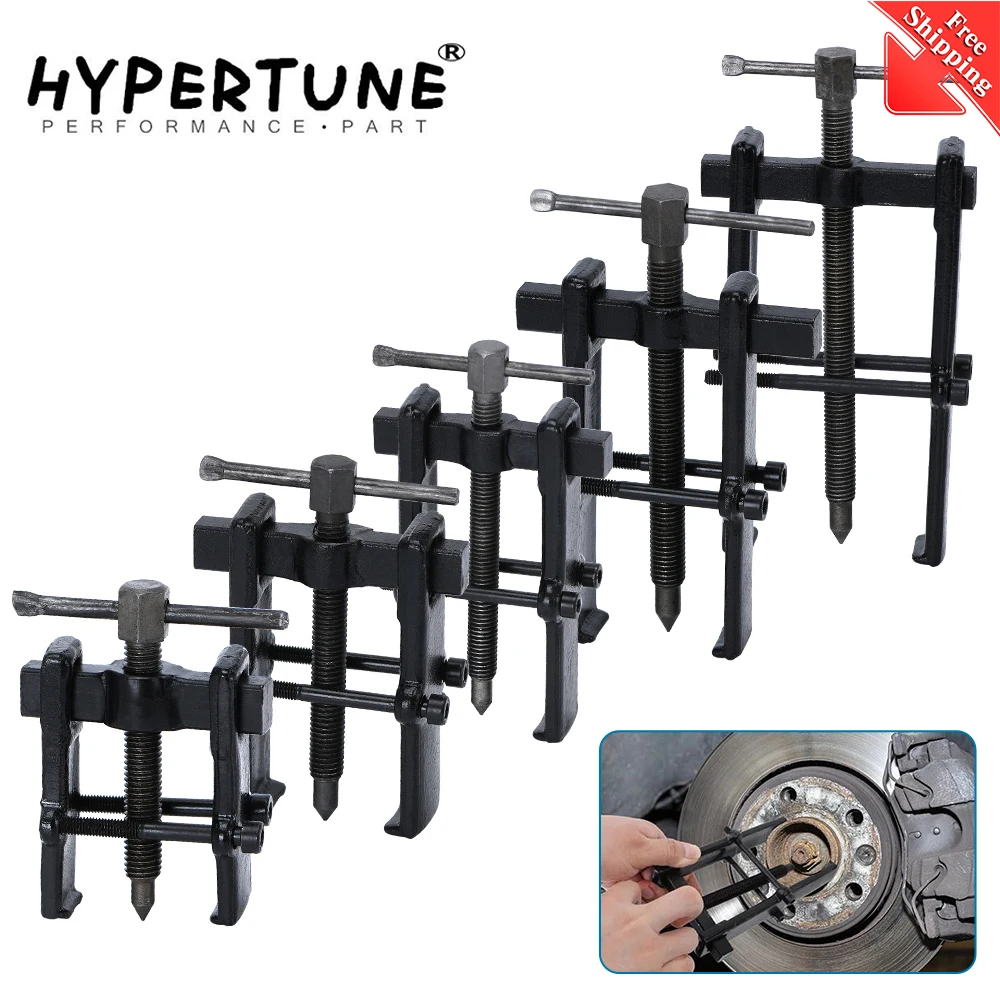 Black Plated Two Jaws Gear Puller Armature Bearing Puller Forging Extractor Installation Remove Tools 2.5