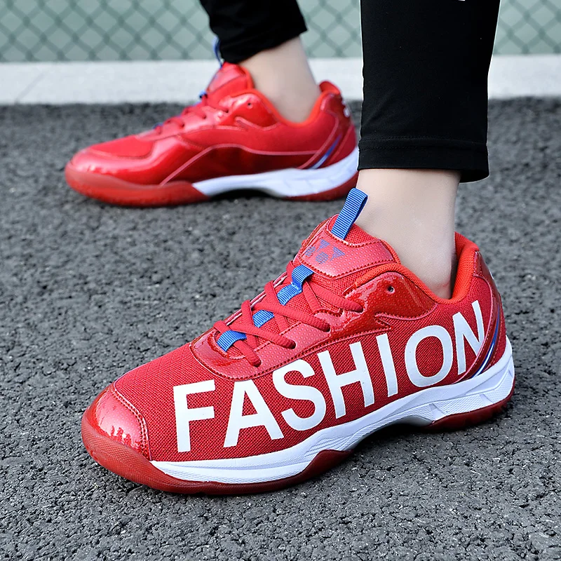 New Men's and Women's Professional Volleyball Shoes Men's Luxury Badminton Shoes Youth Training Non-slip Tennis Sneakers