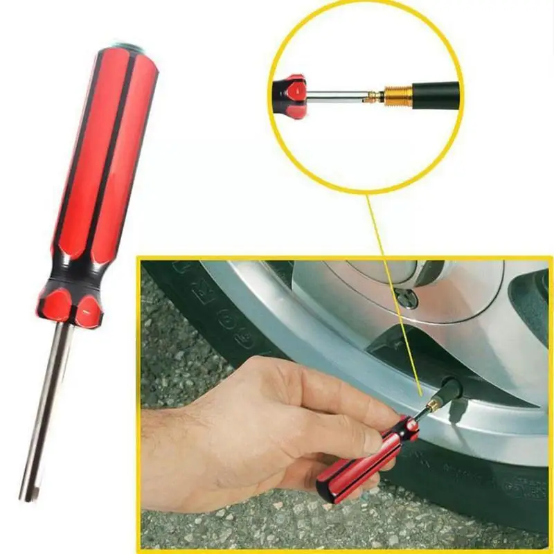 

1pcs Car Auto Tyre Screwdriver Car Tire Stem Motorcycles Tire Repair Install Car Core Tool Screwdriver Bicycles Remov L4j2