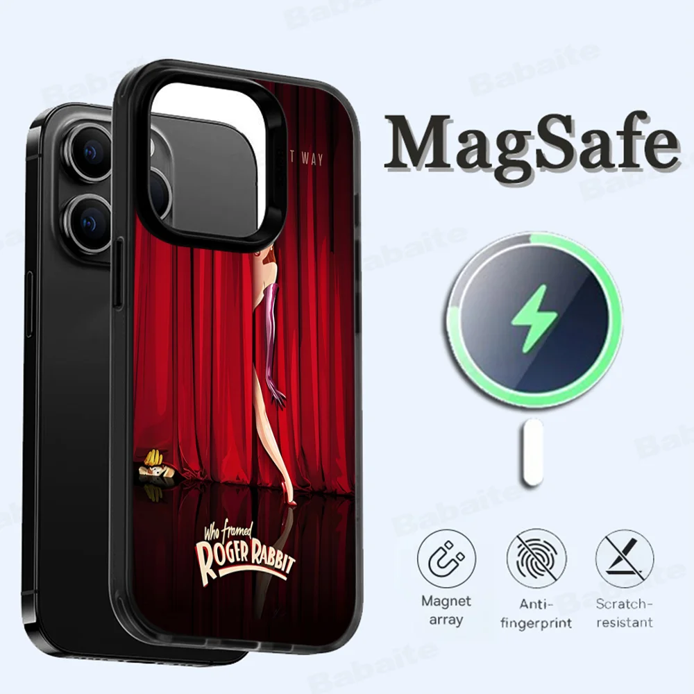 Сексуальный чехол для телефона J-Jessica R-Rabbit Magesafe с магнитной беспроводной зарядкой