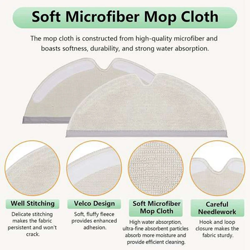 Комплект аксессуаров для Roborock Q8 Max Max+(Plus) Q5 Pro Pro+(Plus) Запчасти робота-пылесоса