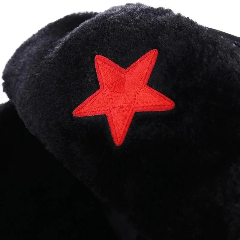 Мужская зимняя шапка пентаграмма Лэй Фэн летающая для улицы модная Русская