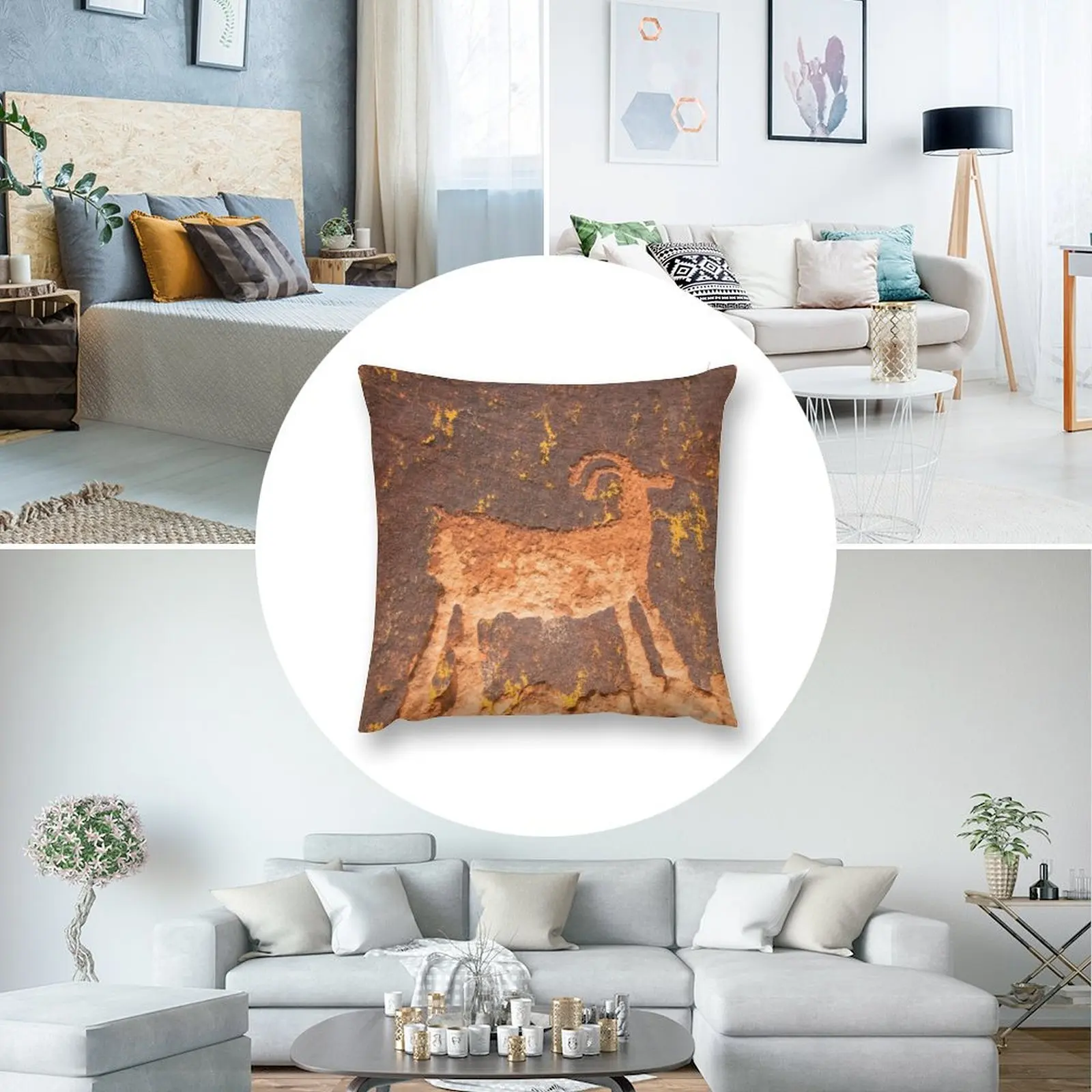 Декоративная подушка для дивана Desert Ram Petroglyph возле Moab