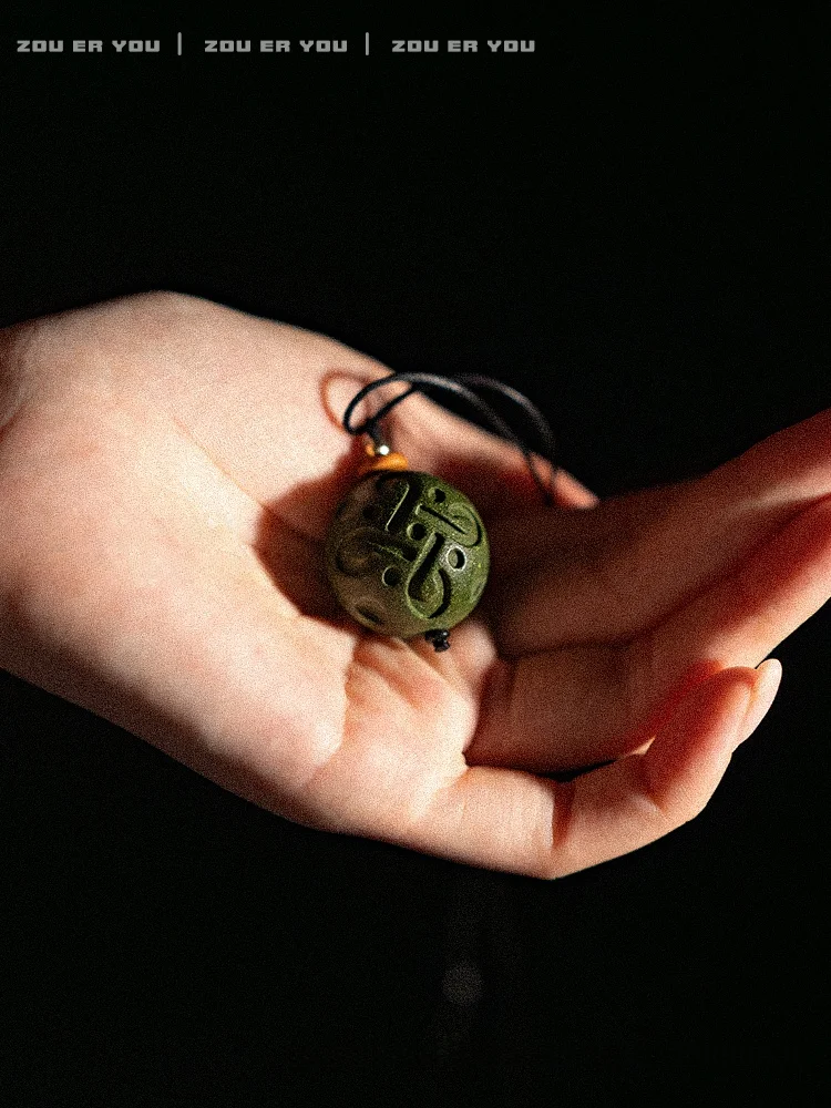 Подвеска ручной работы из древних французских и ароматных бусин для женщин Ru