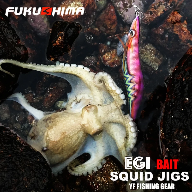 FUKUSHIMA II SQUID JIGS GLOW EGI LURE РЫБАЛЬНАЯ ДЕРЕВЯЩАЯ ПРЯМА КРЮЧКИ BAIT SHARP 21 ГРАММЫ CUTTLEFISH OCTOPUS BOAT ROCK FISHING (art.: 3920d160bbbe1) - 3920d160bbbe1