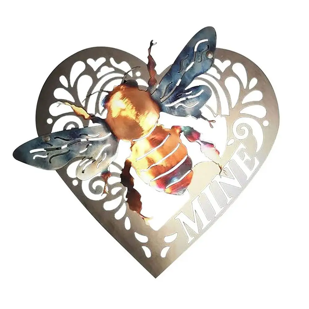 

Настенный декор в виде пчелы, уличное металлическое украшение на стену, для дома, крыльца, патио, Шмель, двора