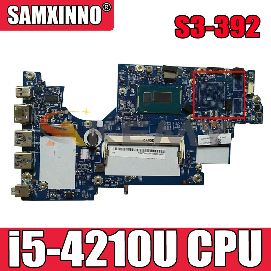 

For ACER Aspire S3-392 i5-4210U Notebook Mainboard 12265-2 SR1EF Laptop Motherboard
