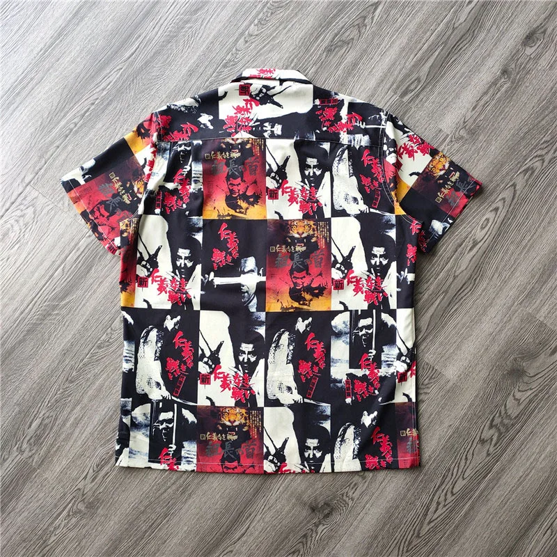 WACKO MARIA Shirt Men Women 1:1 Hip Hop Print WACKO MARIA Oversized Hawaiian Shirts