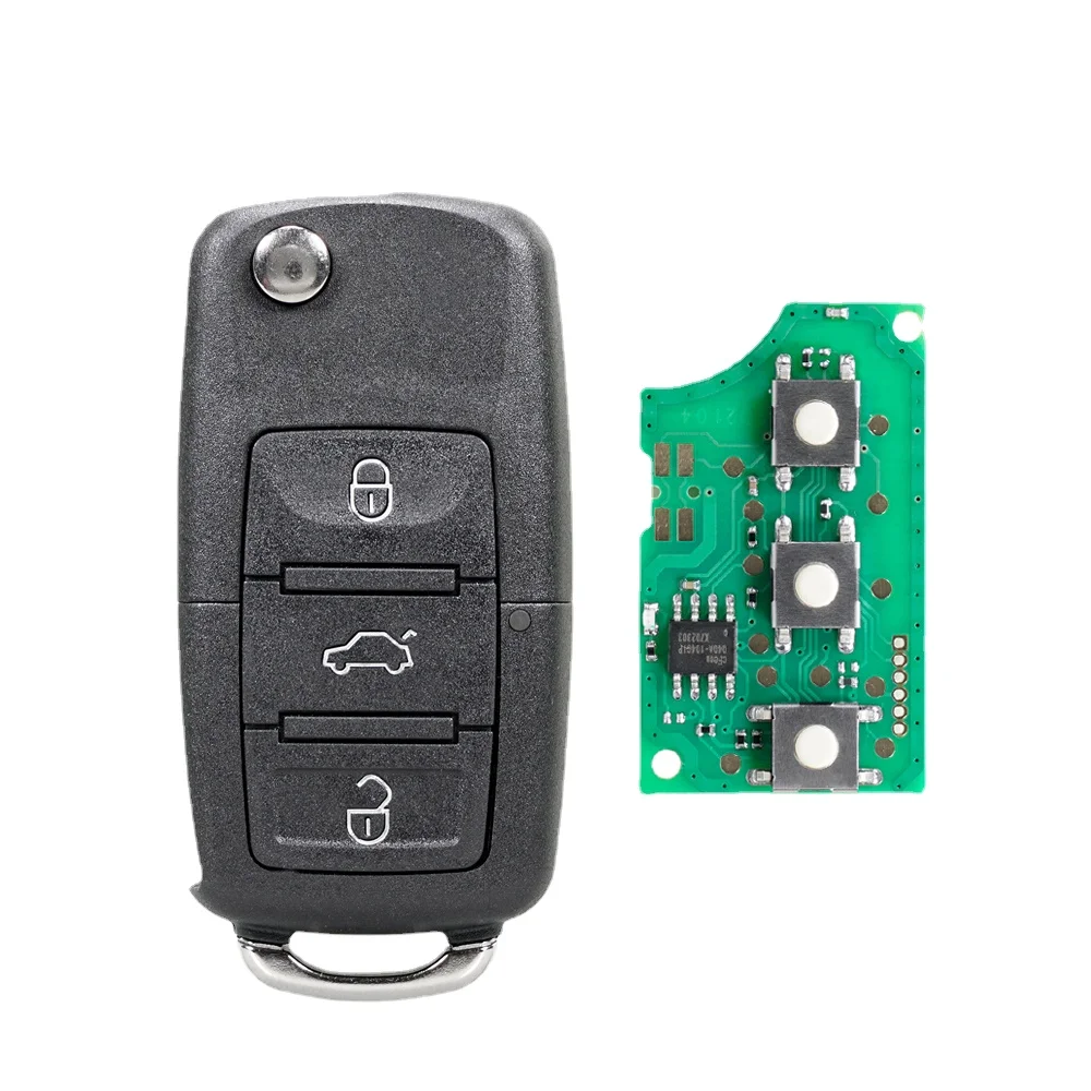 

3 Buttons Remote Key for VW Volkswagen Passat Golf Polo Skoda Seat Jetta 433MHz ID48 Chip 1K0959753G 1J0959753DA 1J0959753AH
