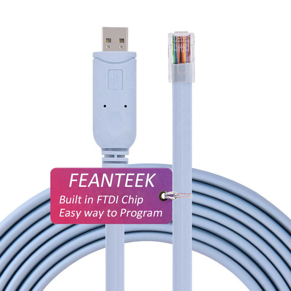 USB консольный кабель RJ45 RS232 последовательный совместимый с Cisco Huawei HP Arista Opengear Aruba