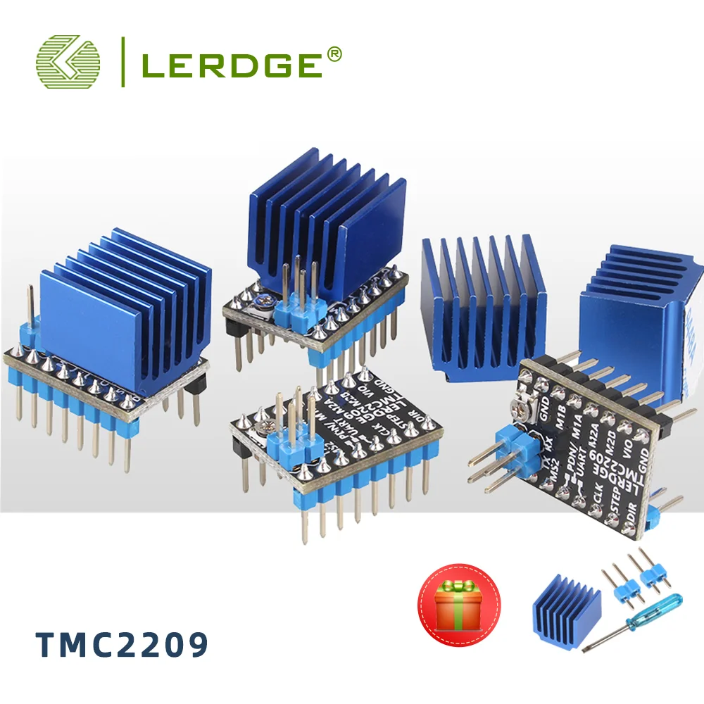 

LERDGE 3D Printer Parts TMC2209 Stepper Motor Driver 256 UART TMC2208 A4988 LV8729 TMC2130 Board Ultra-Silent Ender3