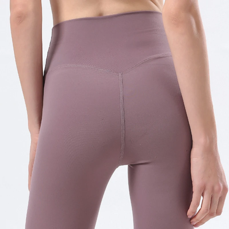 Outlets No.1 Women Leggings Align Calf Length Pants Fitness Nylon Running Yoga Breathable Seamless Cropped Leggings Workout