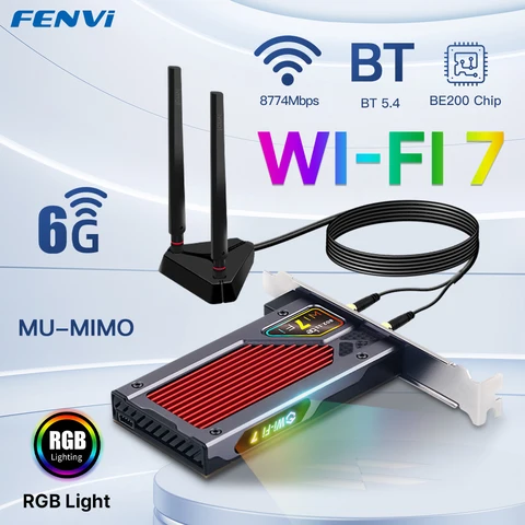 Fenvi Wi-Fi 7 Bluetooth 5.4 сетевая карта BE200