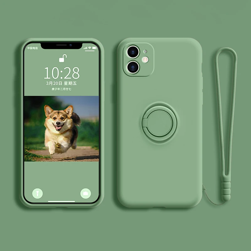 

For OnePlus 9 Pro Case Silicone Ring Holder Bumper For One Plus 8 8Pro 9Pro Oneplus8 Magnetic Stand Finger Bracket Cover Fundas