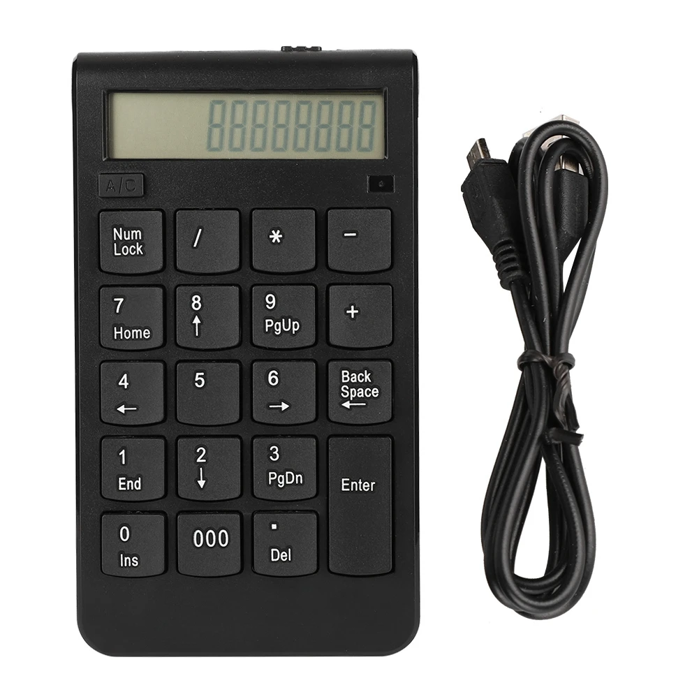 

2.4G Wireless Keypad 29 Keys Number Keyboard with LCD Display