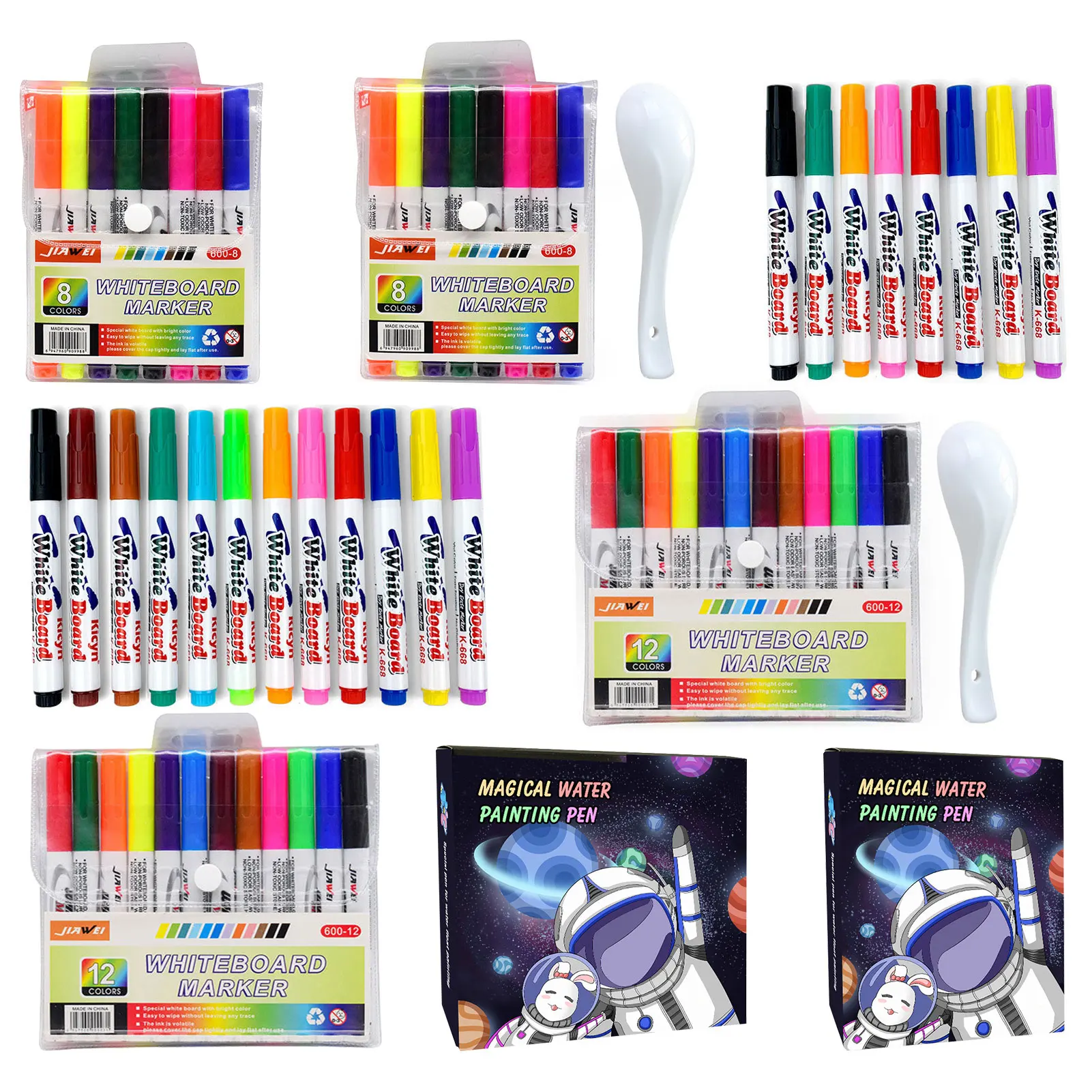 

Magical Water Painting Pen Doodle Water Floating Pens DIY Drawing Floating Pen For Whiteboard Mirror Ceramic Paper