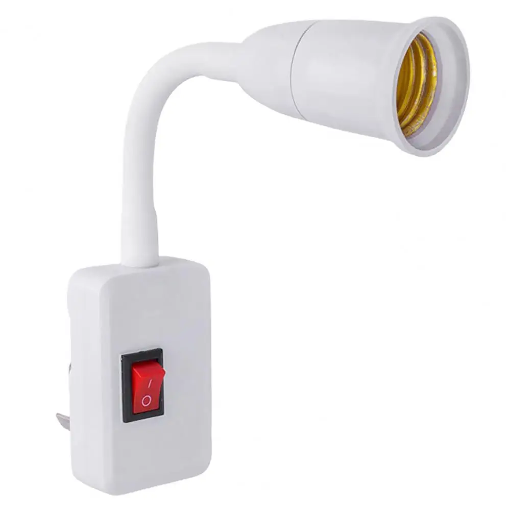

Lamp Holder LED Lights Safety One Key Operation Flame-retardant Adjustable Rotating Flexible Extension Lamp Base