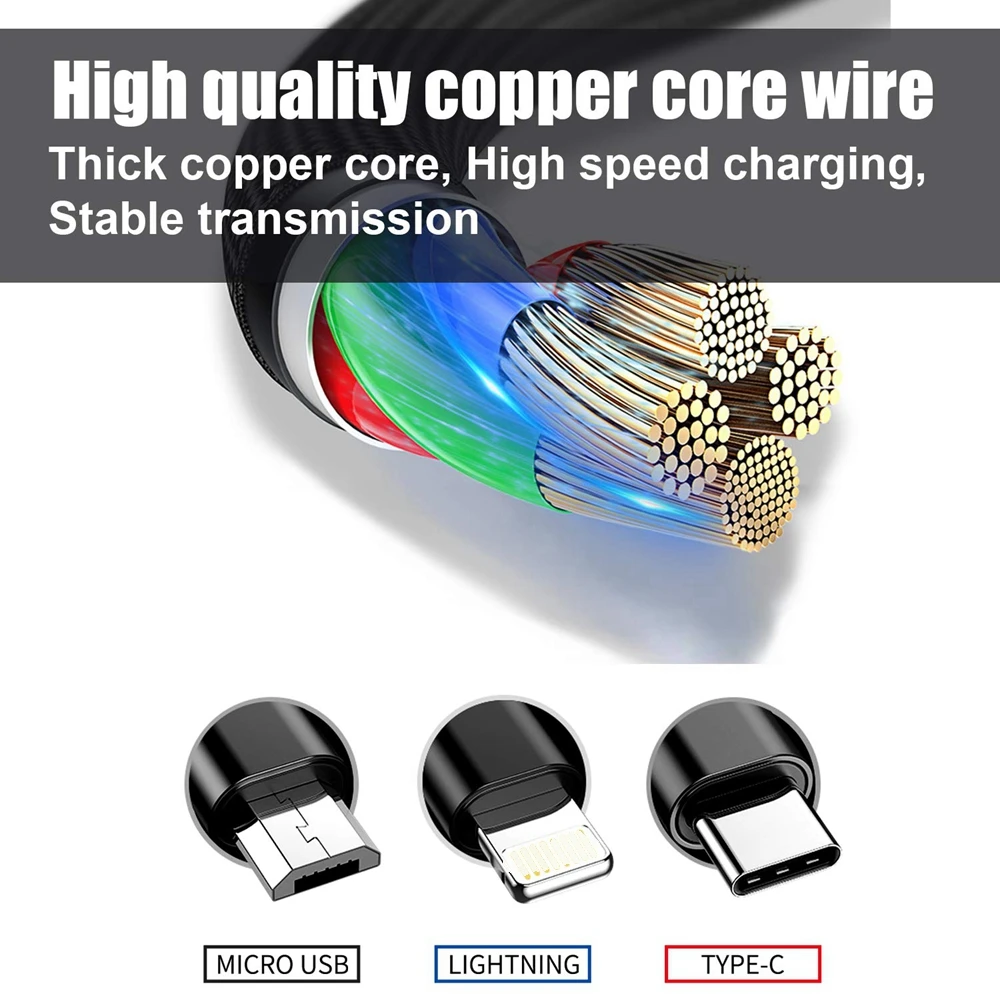 

SL06 customization 9pcs Charging Cable Type C Micro USB SmartBUY