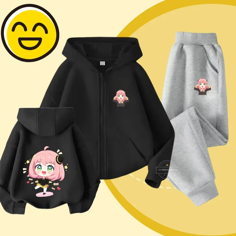 Мужские и женские толстовки с принтом героев мультфильма Ania