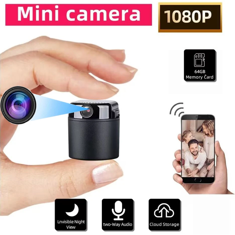 

Popular 1080 Mini Wireless Camera Wireless Power Transmission Horizontal Rotation360 Degree Monitor for Remote Mobile Monitoring