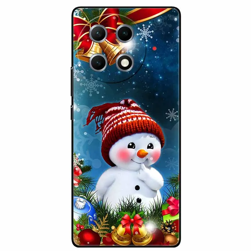 Рождественские чехлы для телефонов Tecno Camon 30S Pro силиконовый мягкий бампер из ТПУ 30