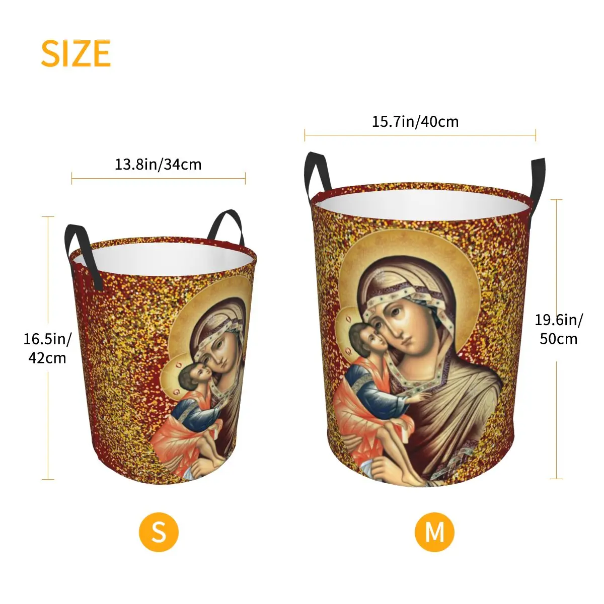 Корзина для белья Дева Мария большая корзина хранения Мексиканский католический