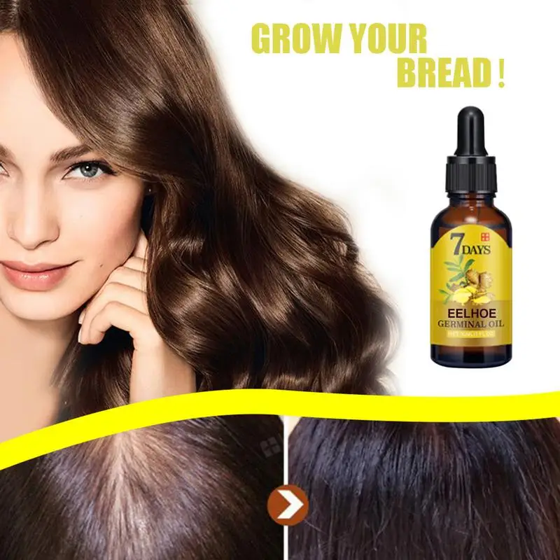 

Sdotter 15/20/40ml Hair Growth Serum Oil Dense Regrowth Ginger Hair Care Repair Liquid Essential Anti Loss Hair Repair Growing F
