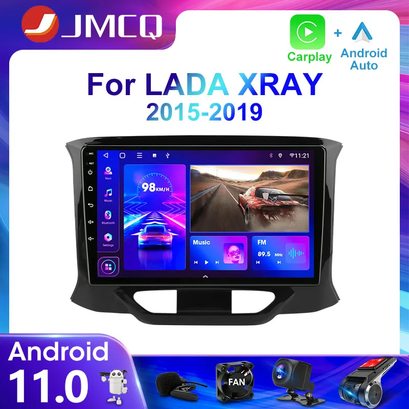 Автомагнитола 2 Din 9 дюймов Android 11 мультимедийный видеоплеер для LADA X Ray Xray 2015-2019