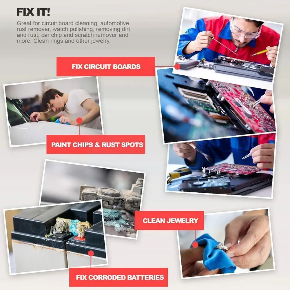 

Watch Rust Removal Brush Pen Glass Fiber / Brass / Clean Tool Tool Watch Scratch Steel Repair Parts Polishing E1u6