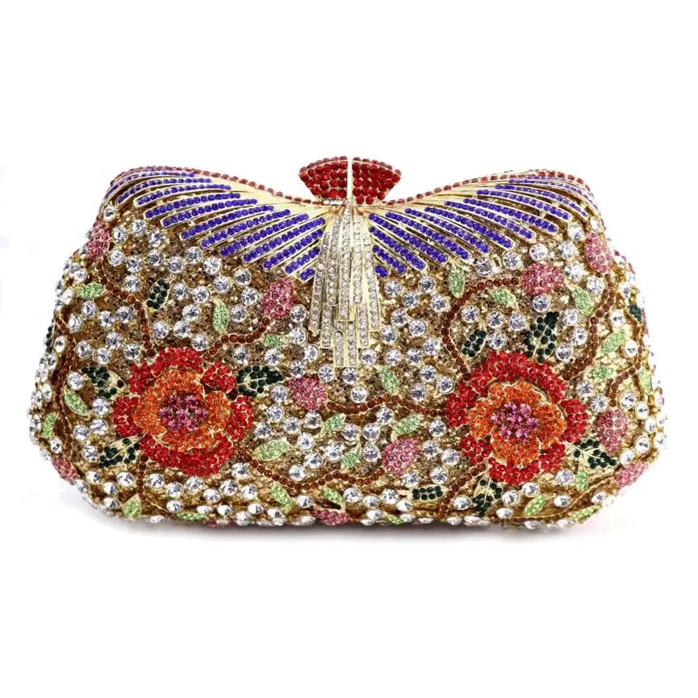 

XIYUAN женский цветочный ажурный вечерний клатч с кристаллами Свадебная металлическая сумочка клатчи вечерние сумки клатч
