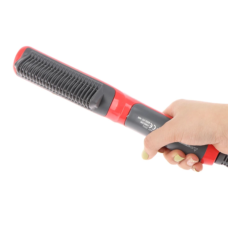 

Electric Thermal Straightener Brush Curling Iron Hairbrush Professional Hair Straightening Brush Hot Comb Men Beard Straightener