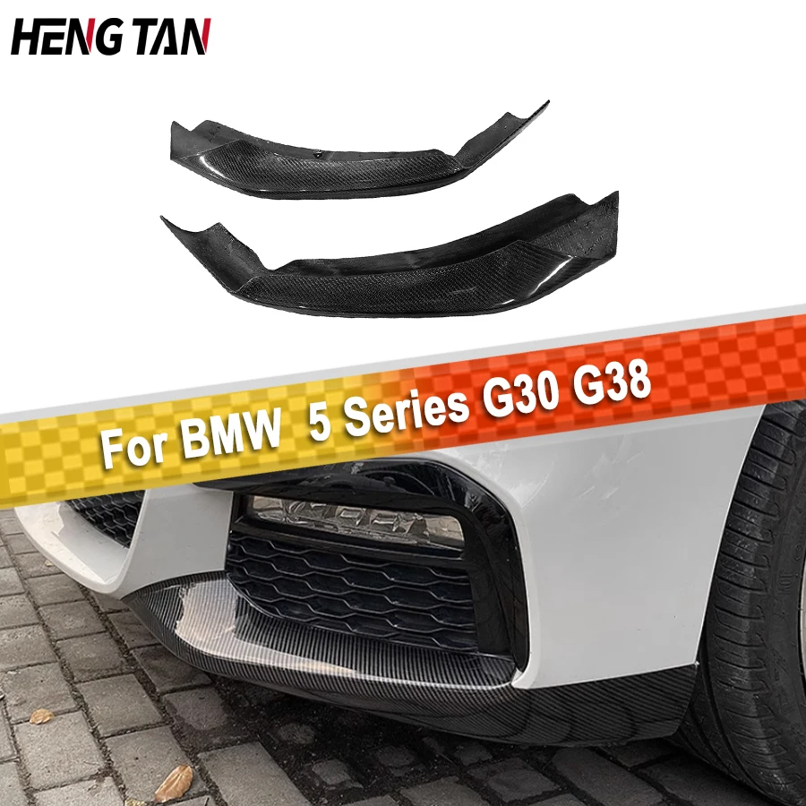 

Спортивная угловая углеродная пленка M Sports, угол защиты от столкновений, передний бампер, угловая защита для BMW 5 серии G30 G38 530i 540i 525i