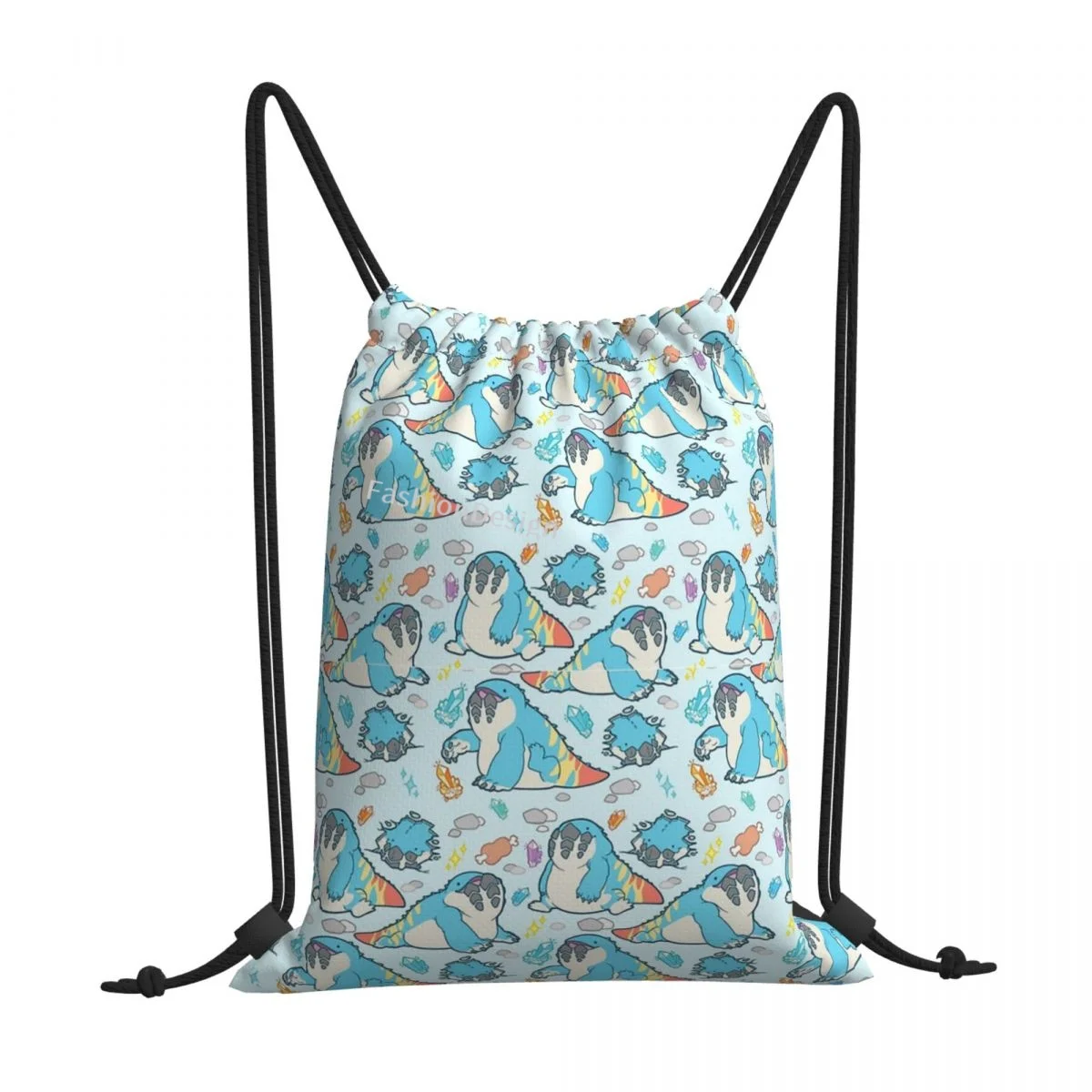 

Dodogama Party Pattern Monster Hunter Drawstring Bags Hiking Unisex Waterproof Storage Organize Bundle Pocket Rope Bag