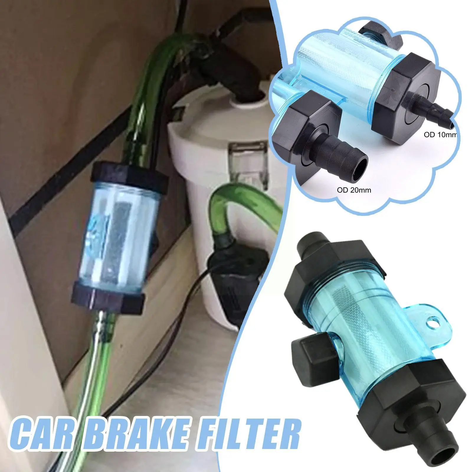 

1pc 10mm-25mm Water Hose Filter Garden Irrigation Fittings Water Cup Filter Aquarium Pipe Soft Filte Fish Sprayer Brak B7q8