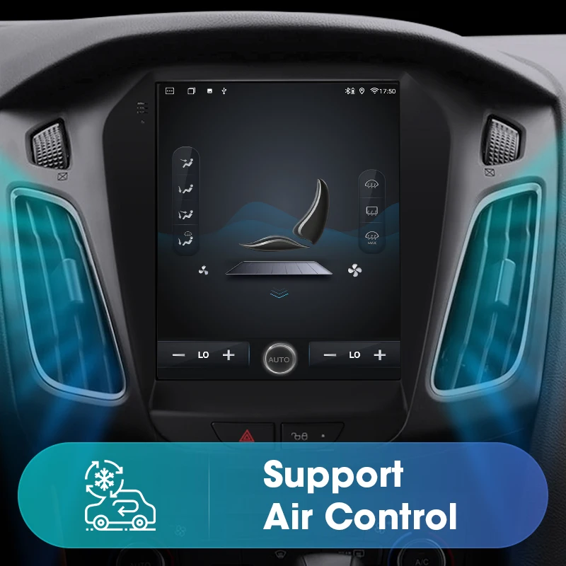 Srnubi 2 Din Android для Ford Focus 3 Mk 2011 - 2019 Tesla Style автомобильное Стерео Радио мультимедийный