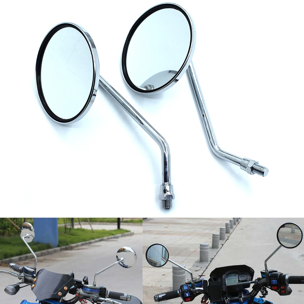 

Universal Motorcycle Back Side Mirrors 10mm Motorbike Rear View Mirror For Yamaha MT-01 MT-03 MT-07 MT-09/SR/FZ-07 FZ-09 MT-10