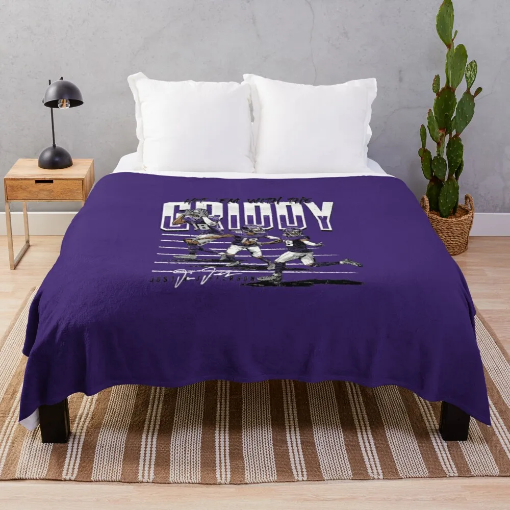 

Hit them with the Griddy for Minnesota Vikings fans Throw Blanket For Sofa Multi-Purpose For Sofa Thin