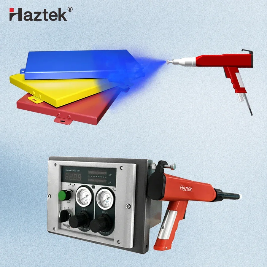 Haztek Airport G un Ga s Цилиндрическая машина для порошкового покрытия Оборудование