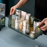 light luxury desktop cosmetic storage box dresser transparent mask skin care products storage box sundries snack organize basket