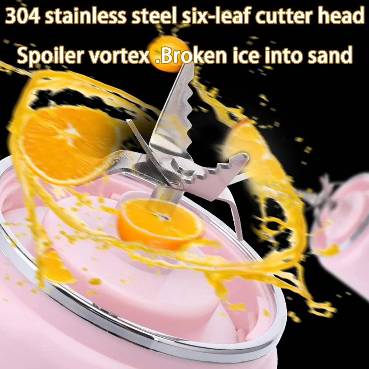 portable electric blenders 304 stainless steel 6 blade blade usb electric blenders mini juicers kitchen appliances free global shipping