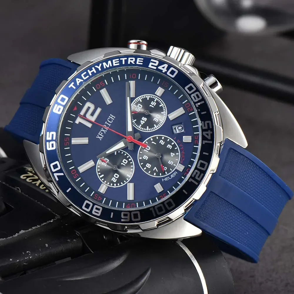 

Top Original Brand Watches For Mens Multifunction Classic Steel WristWatch Business Chronograph Automatic Date AAA Male Clocks