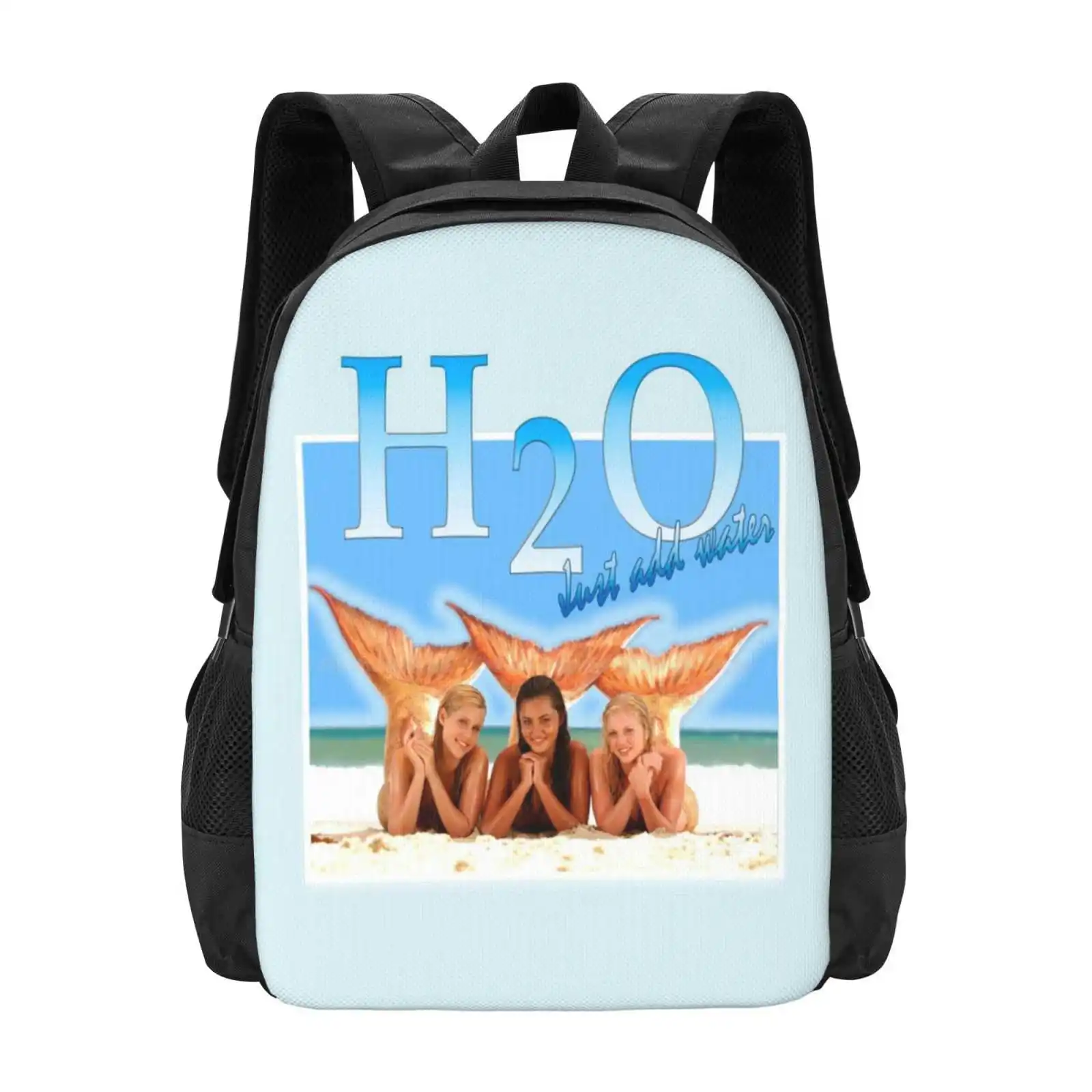 

H2O Teen College Student Backpack Pattern Design Bags H20 Just Add Water Siren Indiana Evans Cariba Heine Phoebe Tonkin Mako