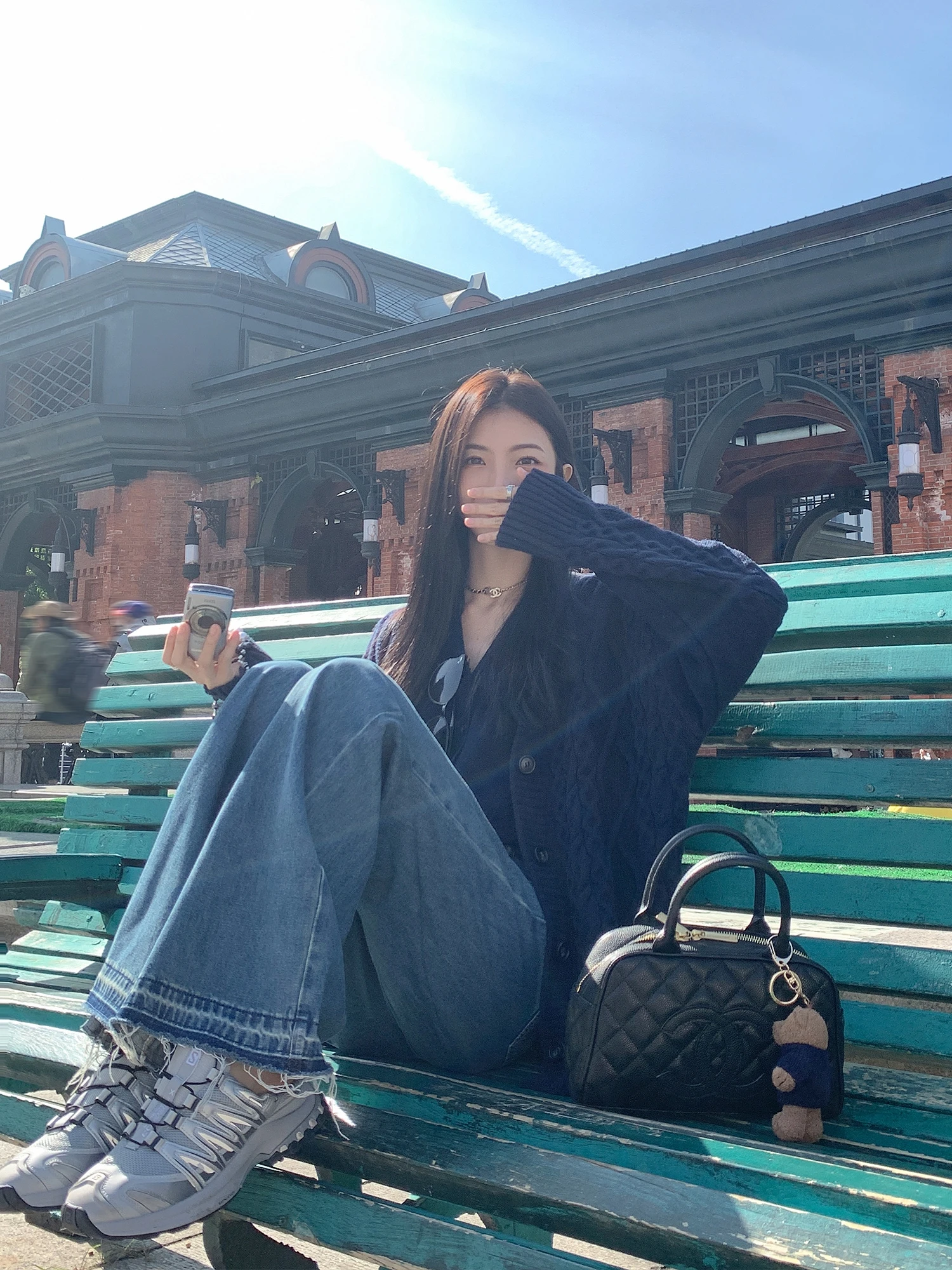 Mulvan Retro V-neck Twist Sweater Cardigan Outerwear Women 2023 Autumn and Winter Idle Sle Temperament Knit Top