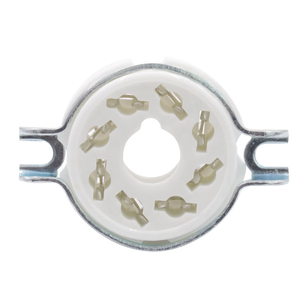 10 шт. 8-контактные восьмеричные керамические розетки K8A для крепления на шасси KT88