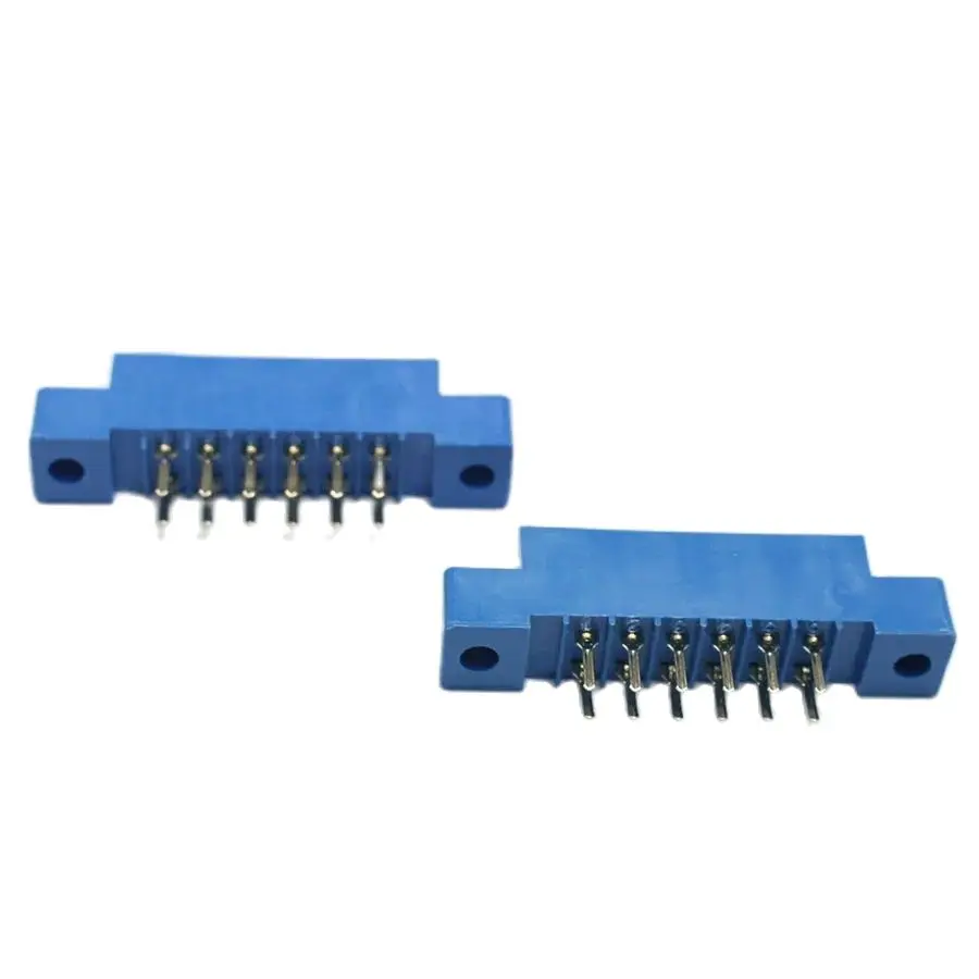 

50pcs/Lot 805 Card Edge Connector 3.96mm Pitch 2x6 Row 12 Pin PCB Slot Solder Socket SP12 Dip Soldering-Block Type