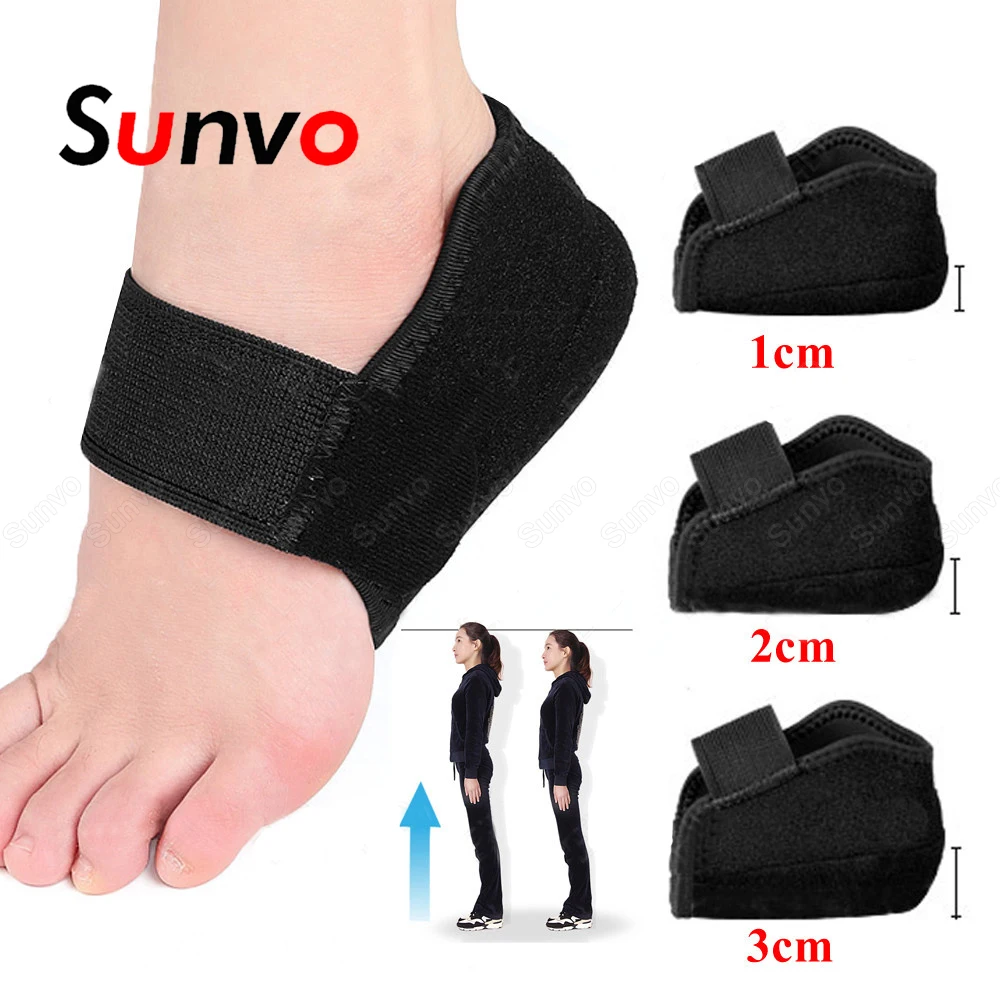 

Height Increase Insole for Shoe Invisible Heel Lift Elevator Men Women Heighten Sock Foot Care Sole Pad Shock Absorption Cushion
